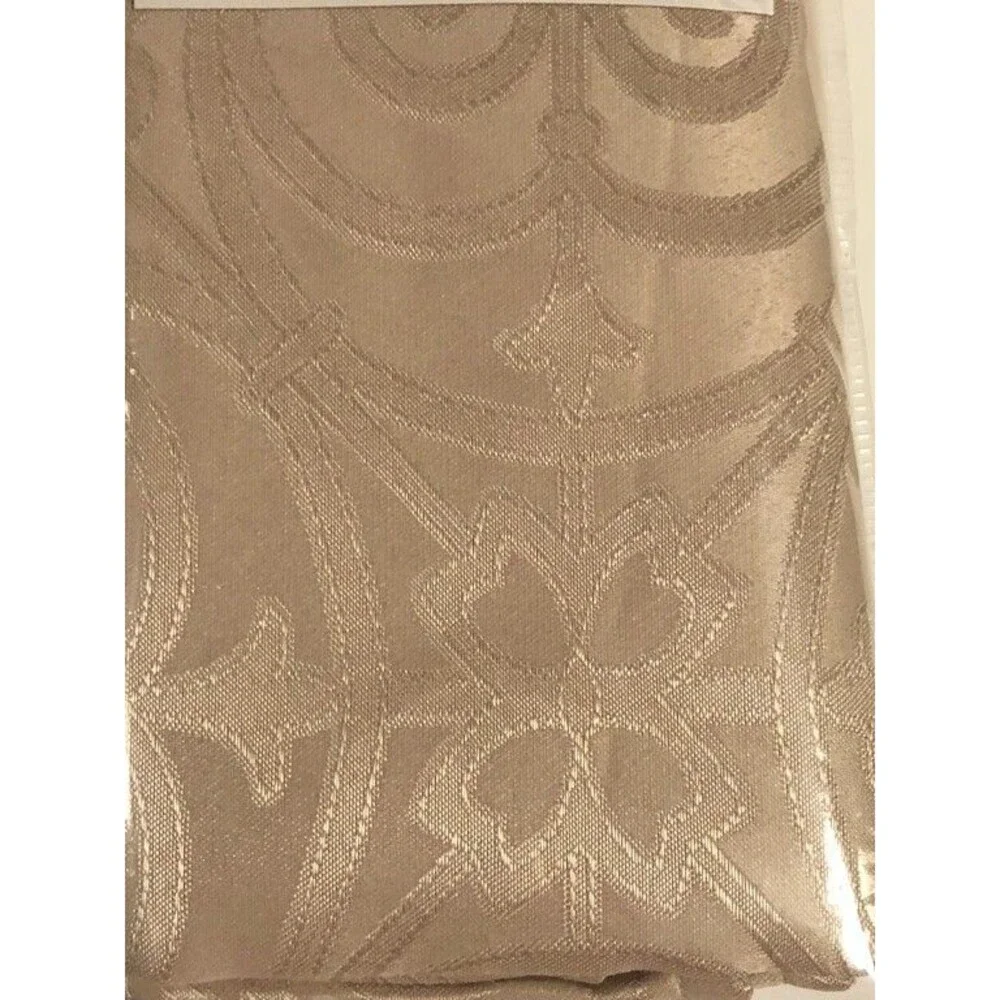 Highbridge Home Fabric Napkins Embossed Easy Care Taupe Beige Set of 4